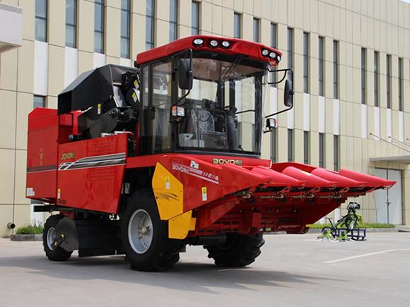 4YZ-3C Type Corn Combine with Corn Stalk Cutting, Corn Peeling, Corn Stalk Grinding